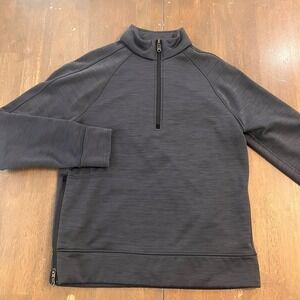 Lululemon Revolution 1/2 Zip Mens Medium Fleece Lined Pullover Side Zip Running